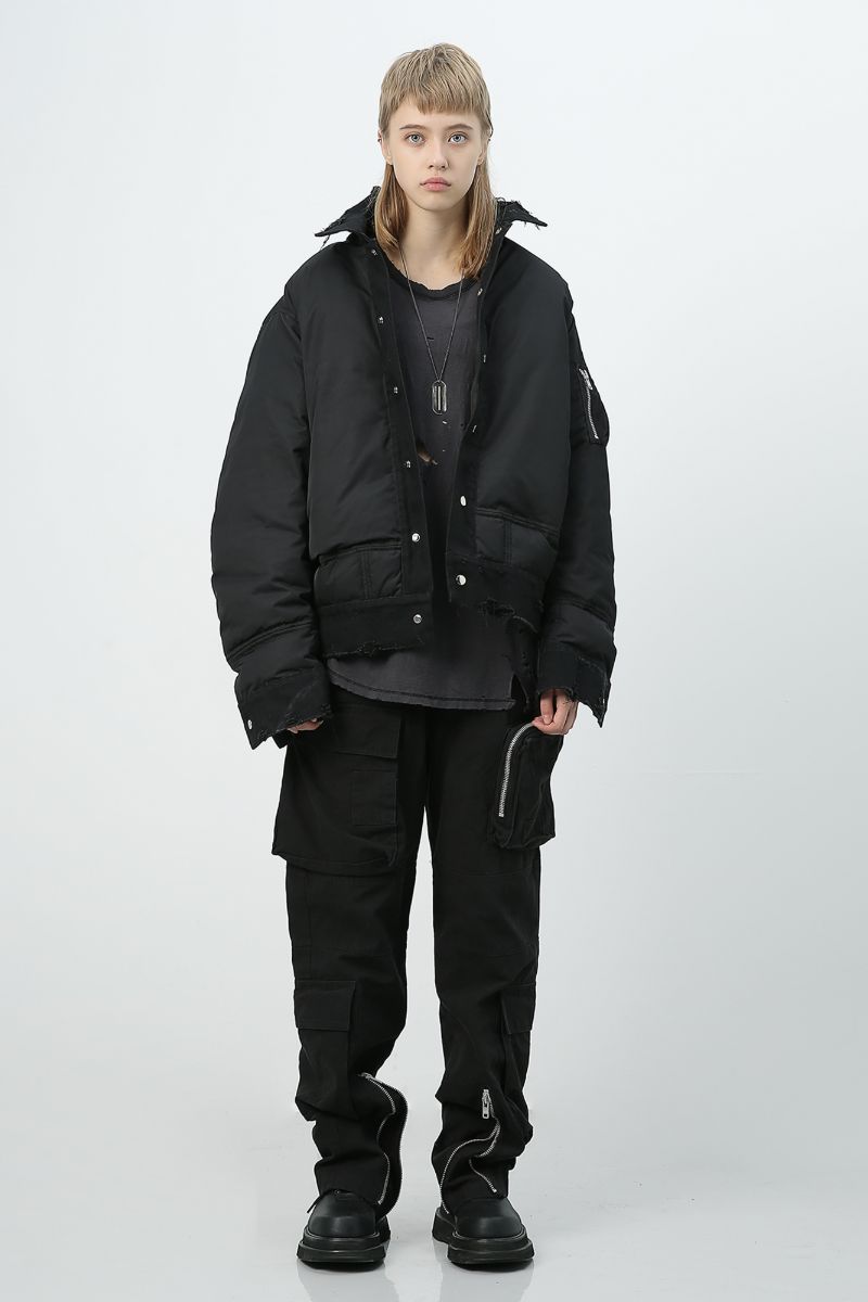 Unknown World Jeans Stitching Down Jacket