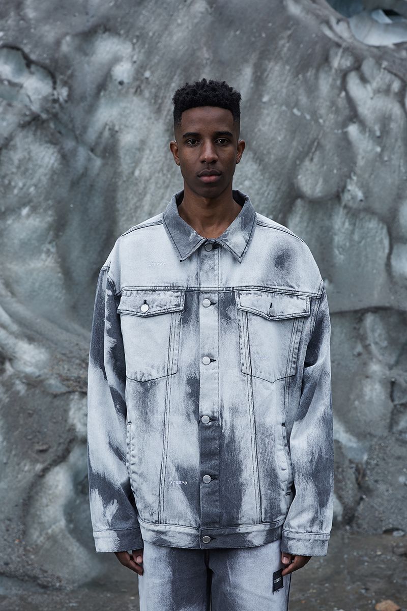 STEEPC Natural Washed Loose Jeans Jacket