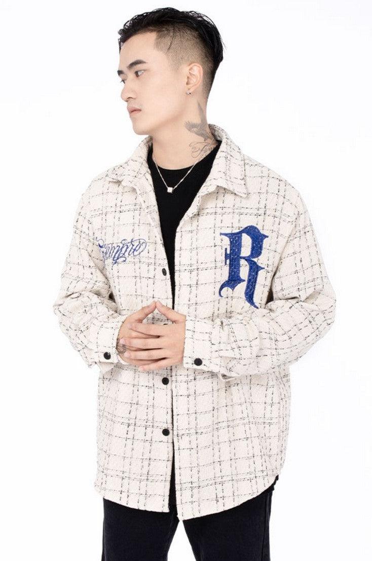 Sempre Embroidered Checkered LS Shirt