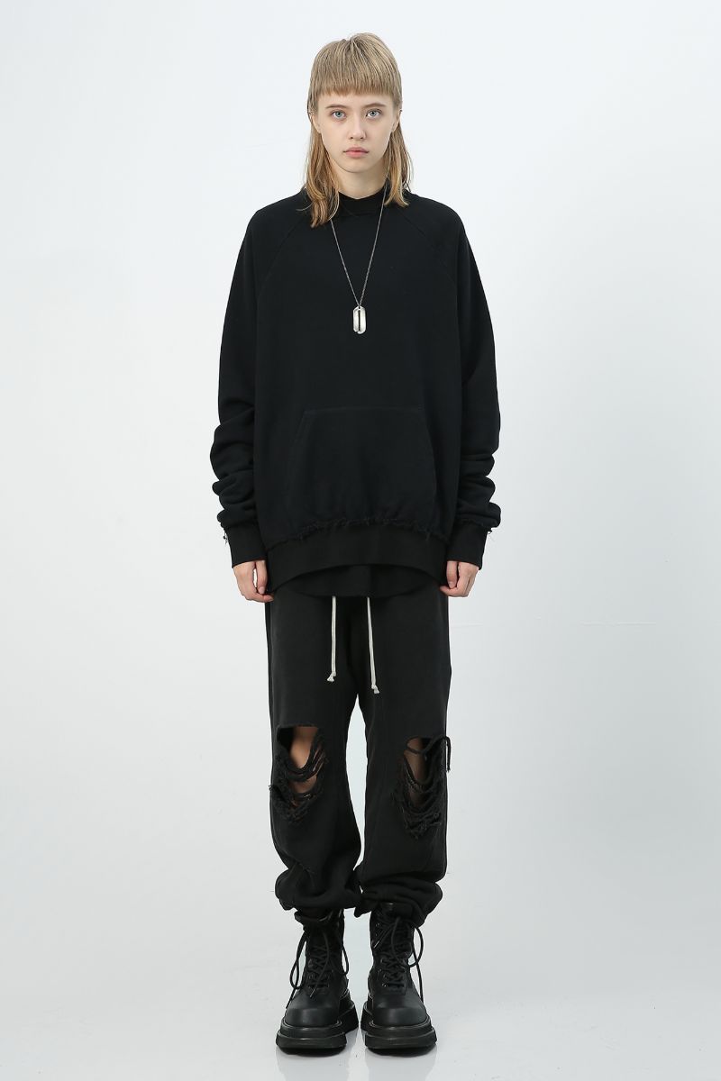 Unknown World Oversized Zipper Sweater