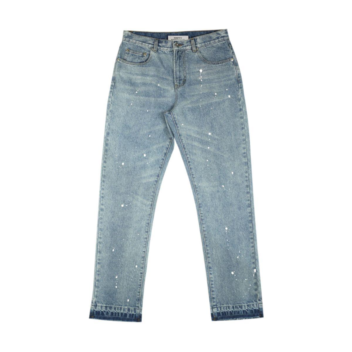 Empty Reference Splash Ink Light Blue Jeans