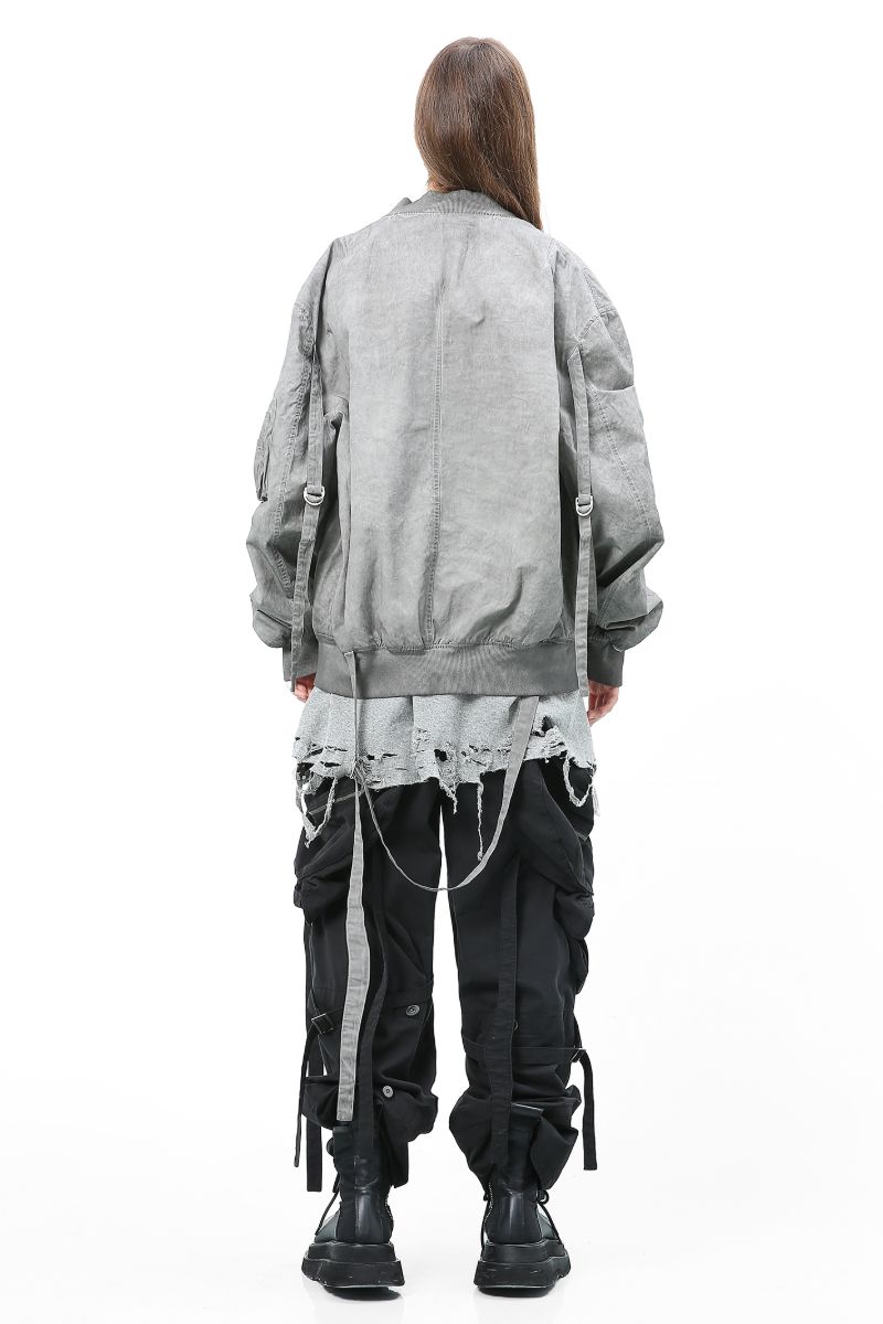 Unknown World MA1 Straps Bomber Jacket