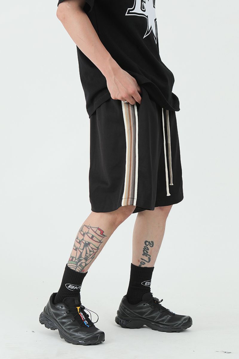 Contrast Stitched Shorts