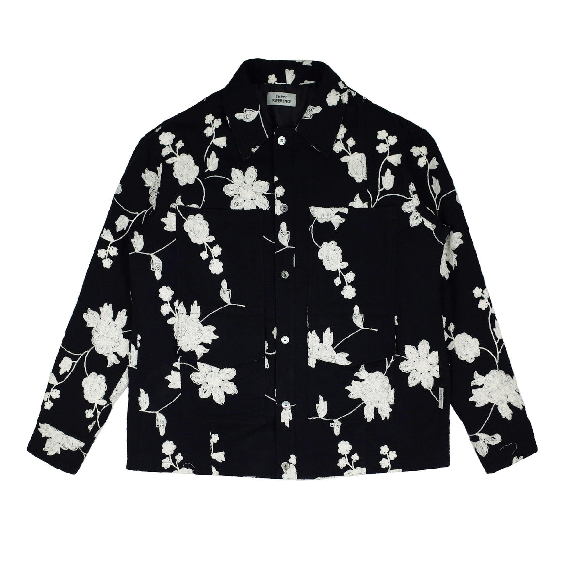 Empty Reference Embroidered Flowers Jacket