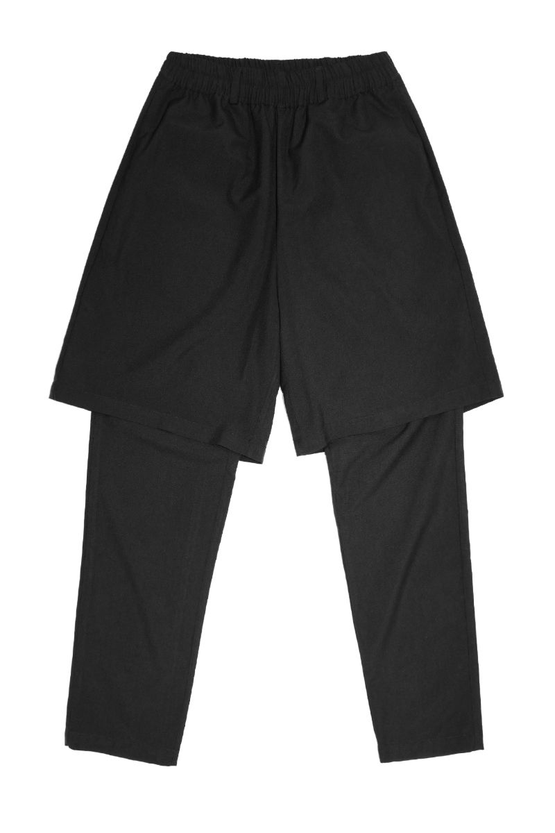 Unknown World Wool Fake Two-Piece Trousers