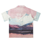 Empty Reference Mountains Print Cuban Shirt