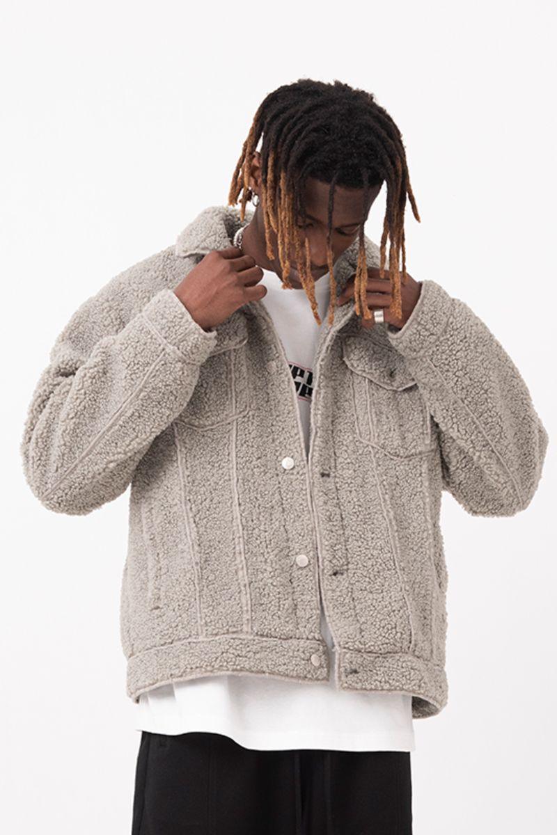 Empty Reference Smiley Sherpa Jacket