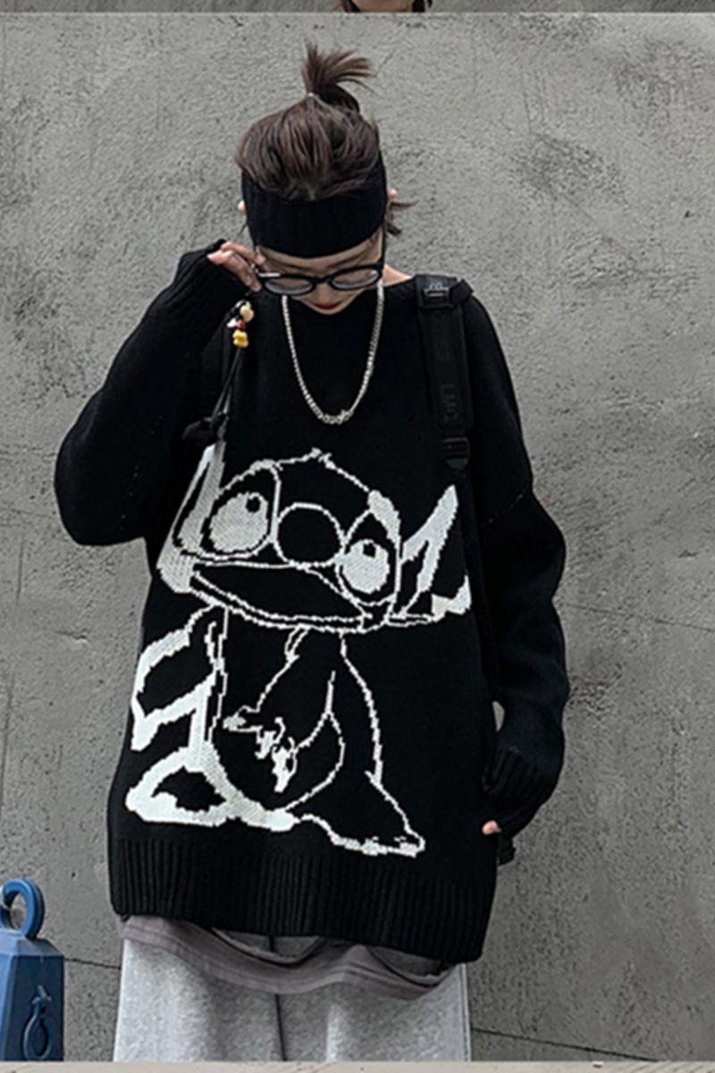 CZ Retro Alien Knit Sweater
