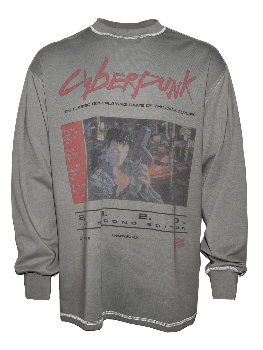 Unknown World Cyberpunk Washed Sweater