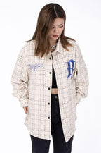 Sempre Embroidered Checkered LS Shirt