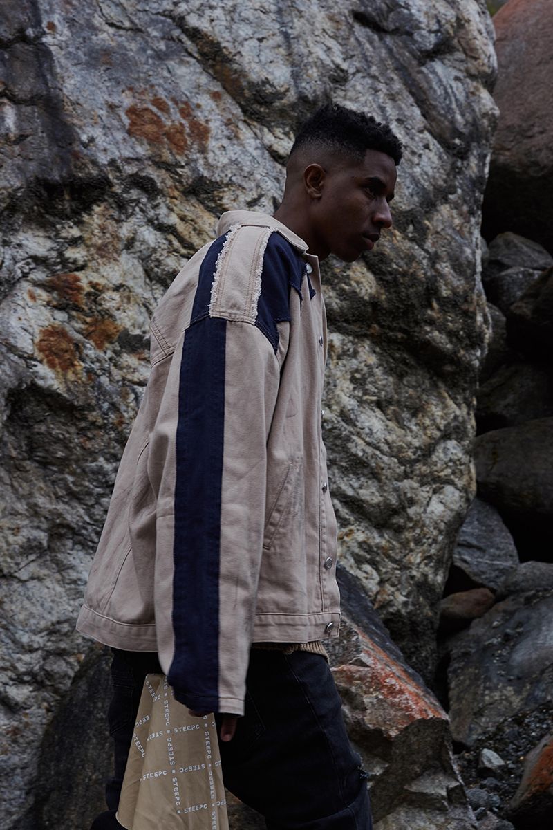 STEEPC Logo Distressed Graffiti Jacket