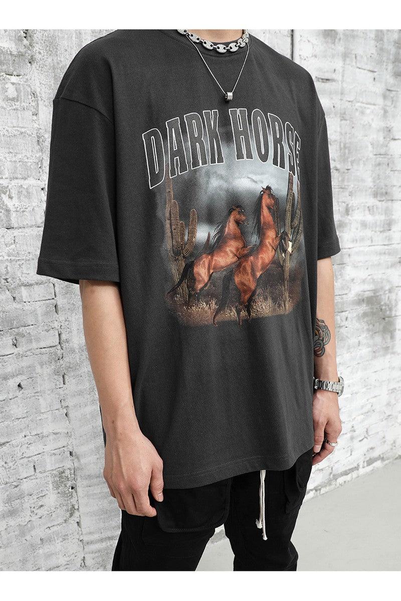 CZ Dark Horse Print Retro Tee
