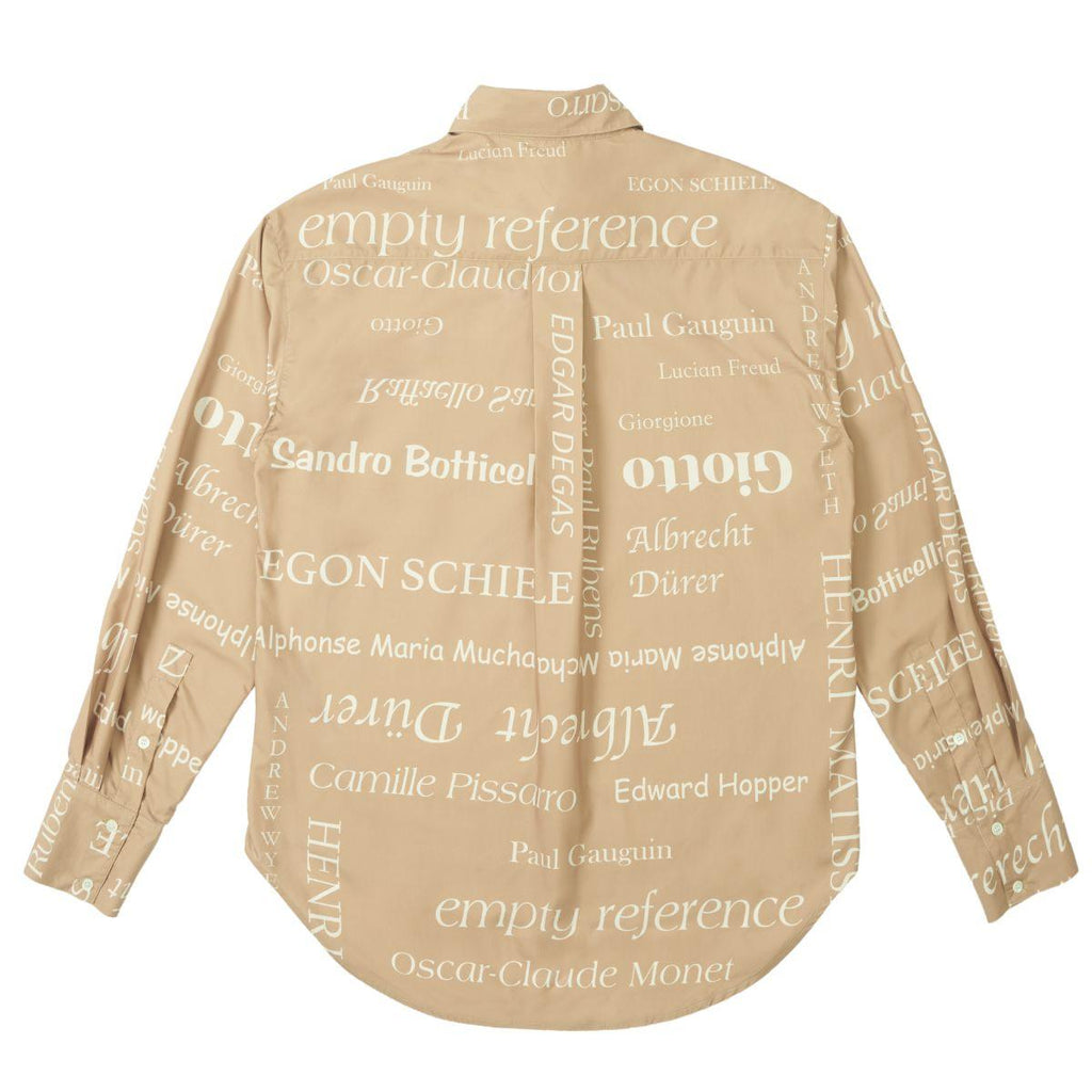 Empty Reference Logo Artists Printed Long Sleeve Shirt