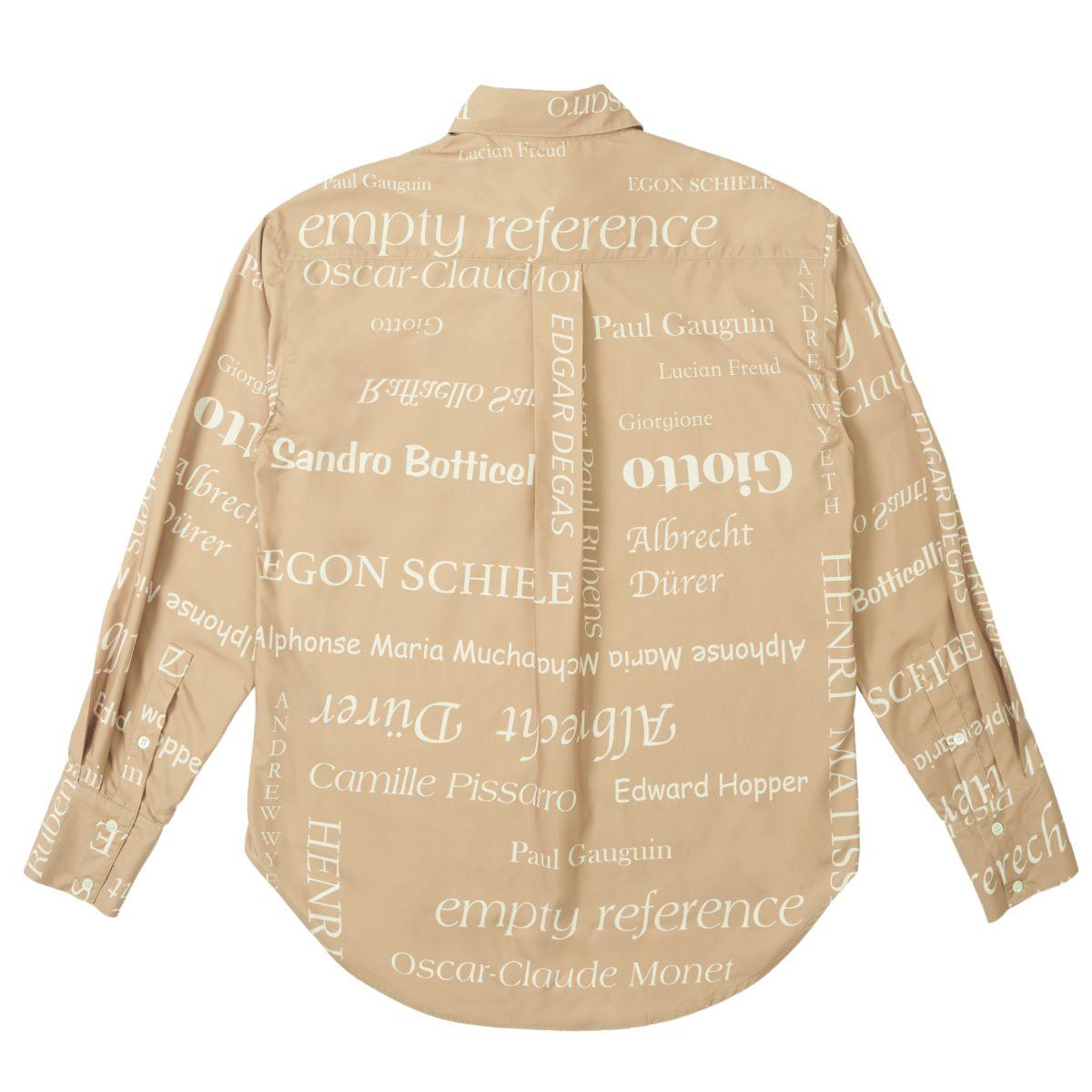 Empty Reference Logo Artists Printed Long Sleeve Shirt