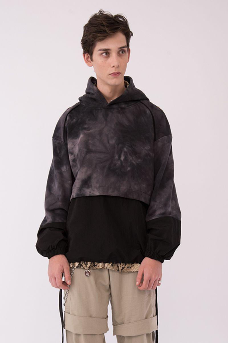Empty Reference Split Washed Hoodie
