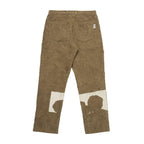 Empty Reference Flower Corduroy Straight Trousers
