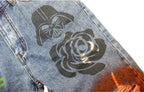 CZ Flame Painted Retro Jeans