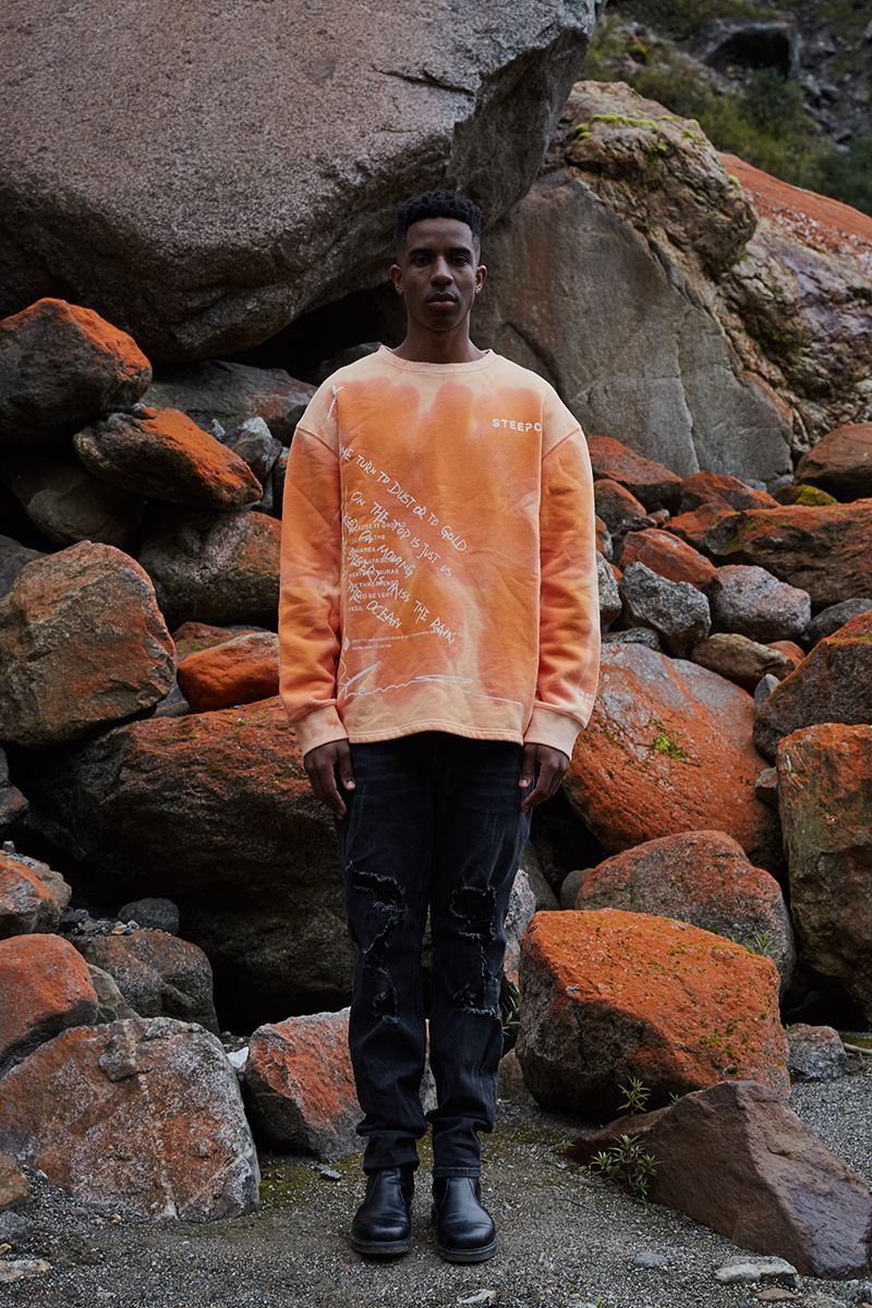 STEEPC Logo Graffiti Washed Sweater