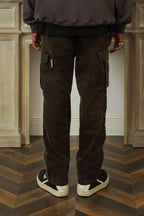 Empty Reference Pleated Straight Trousers