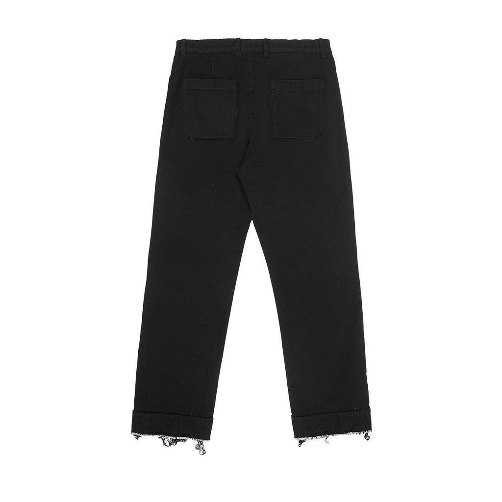Empty Reference Washed Ripped Suit Trousers
