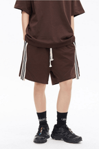 Stitching Track Loose Shorts