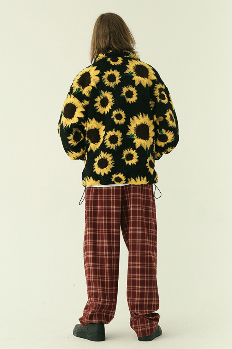 CZ Red Wine Plaid Trousers
