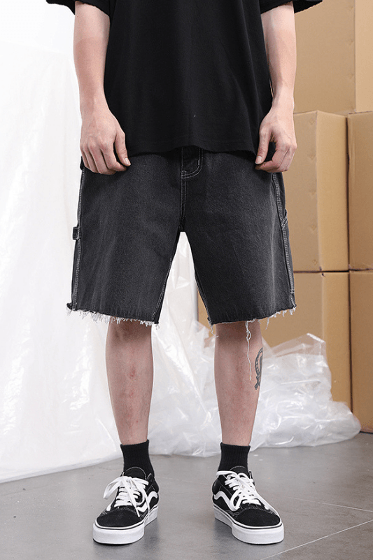 CZ Black Retro Jeans Shorts