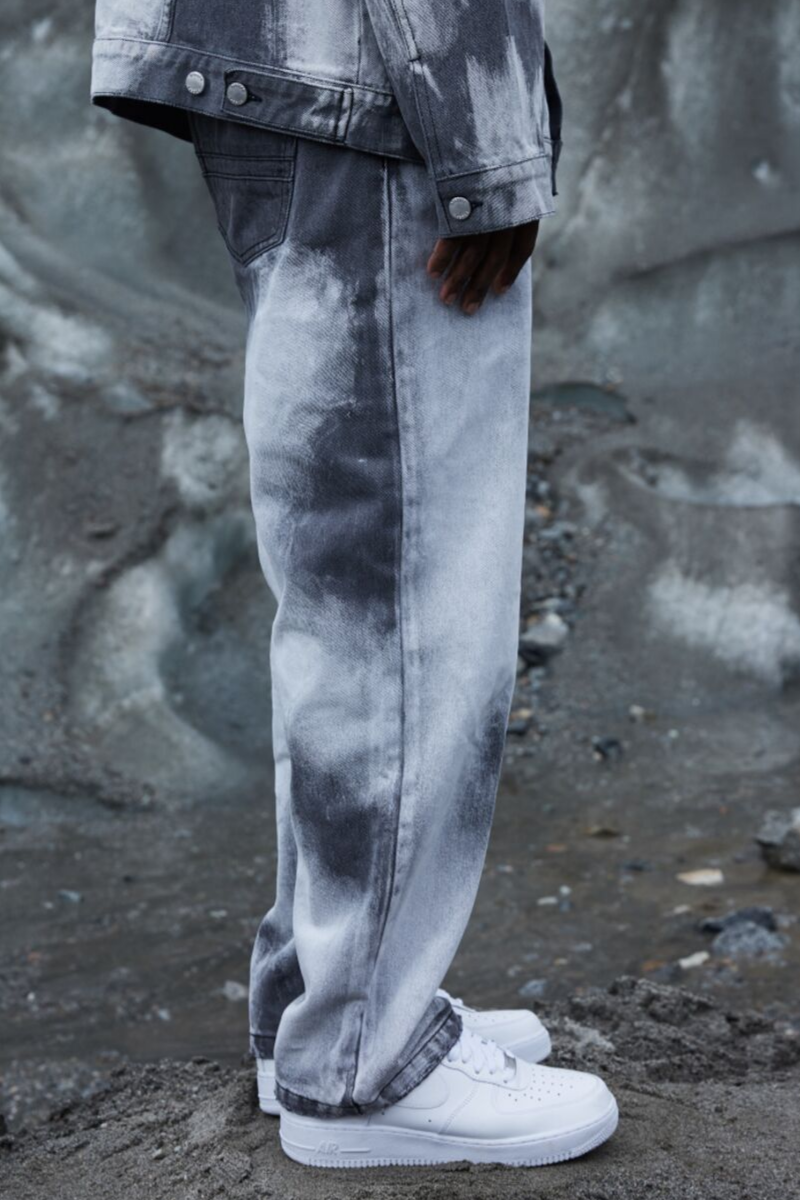 STEEPC Natural Washed Loose Jeans
