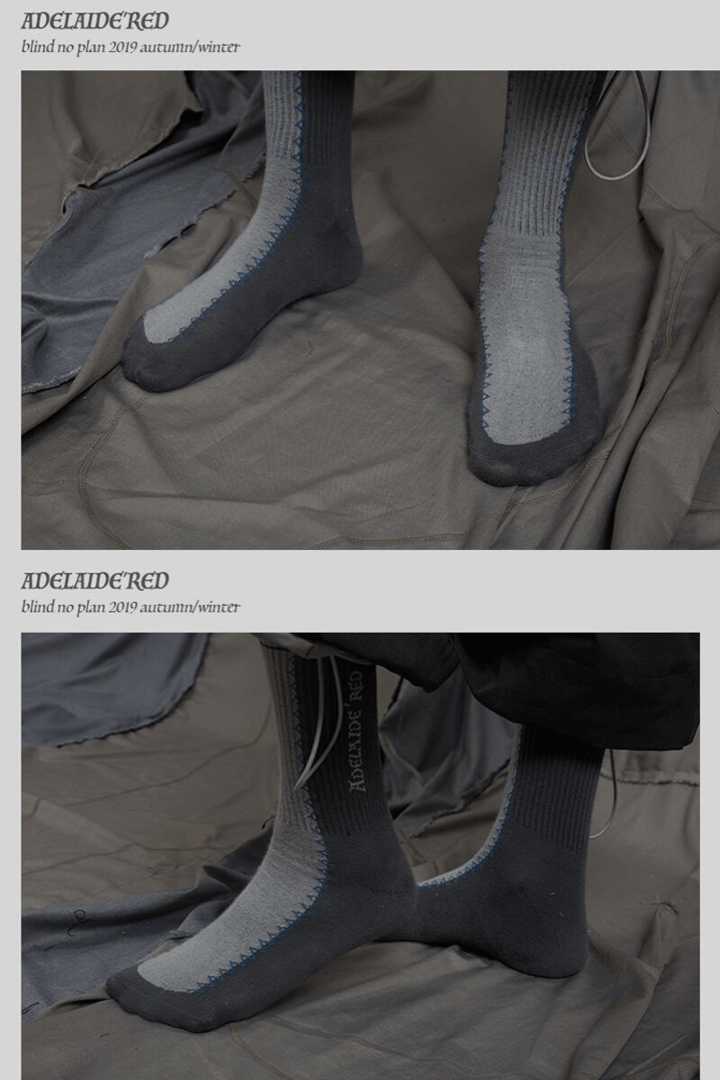 Retro Stitching Socks