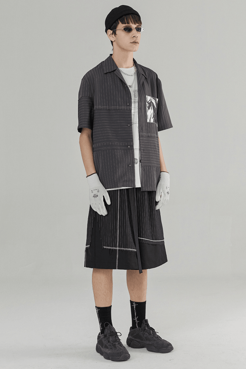 CHRROTA Belt Logo Shorts
