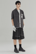 CHRROTA Belt Logo Shorts