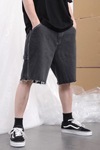 CZ Black Retro Jeans Shorts