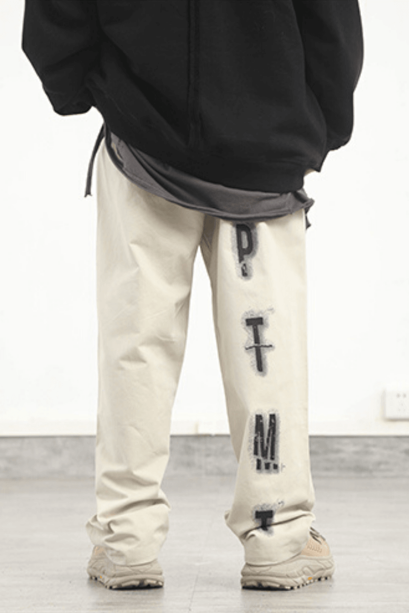 CZ ED Graffiti Straight Trousers