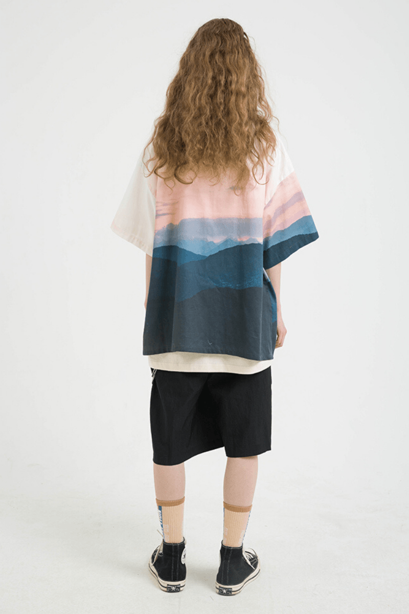 Center of Rotation Sunset Printed S/S Shirt