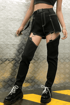CZ Sketch Garter Pants