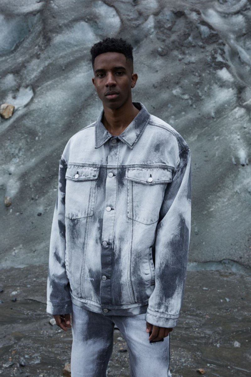 STEEPC Natural Washed Loose Jeans Jacket
