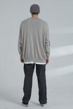 THINGY Vintage Patches Knit Wool Sweater