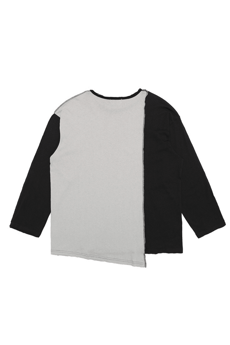 CZ Irregular Stitched L/S Tee