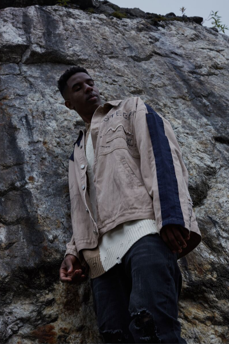 STEEPC Logo Distressed Graffiti Jacket