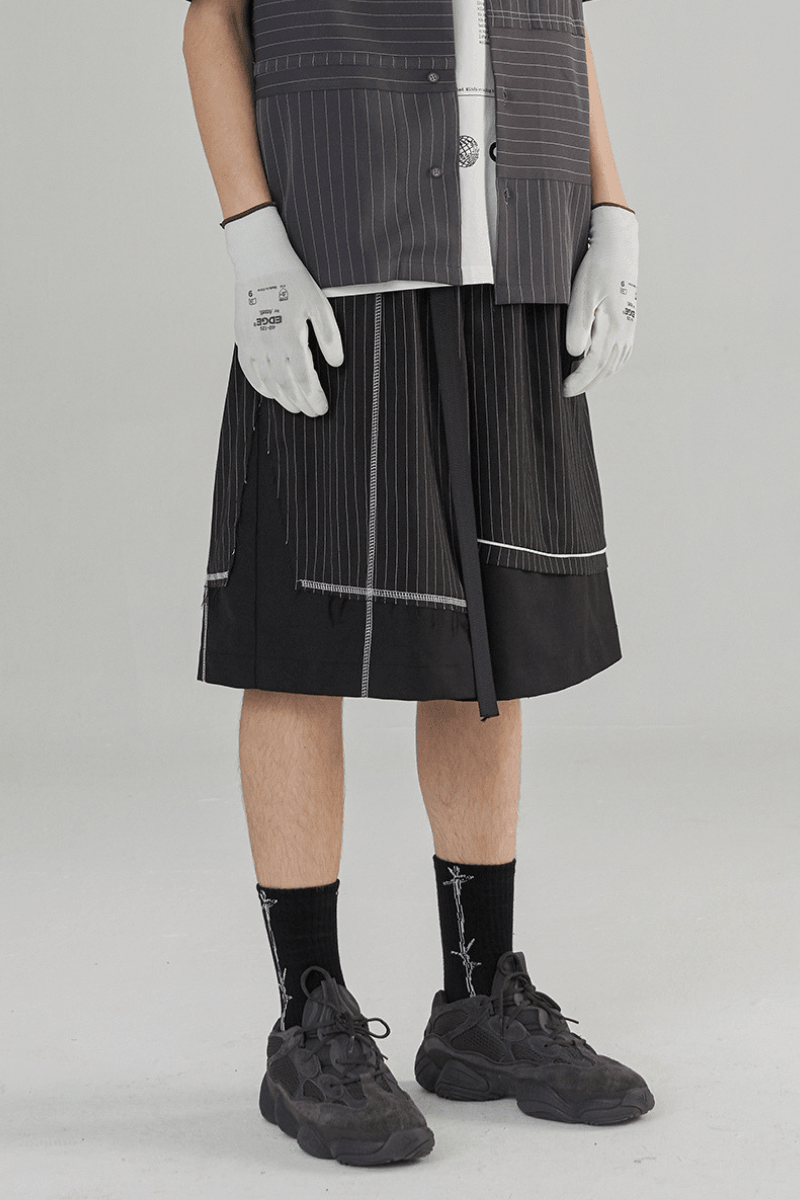 CHRROTA Belt Logo Shorts