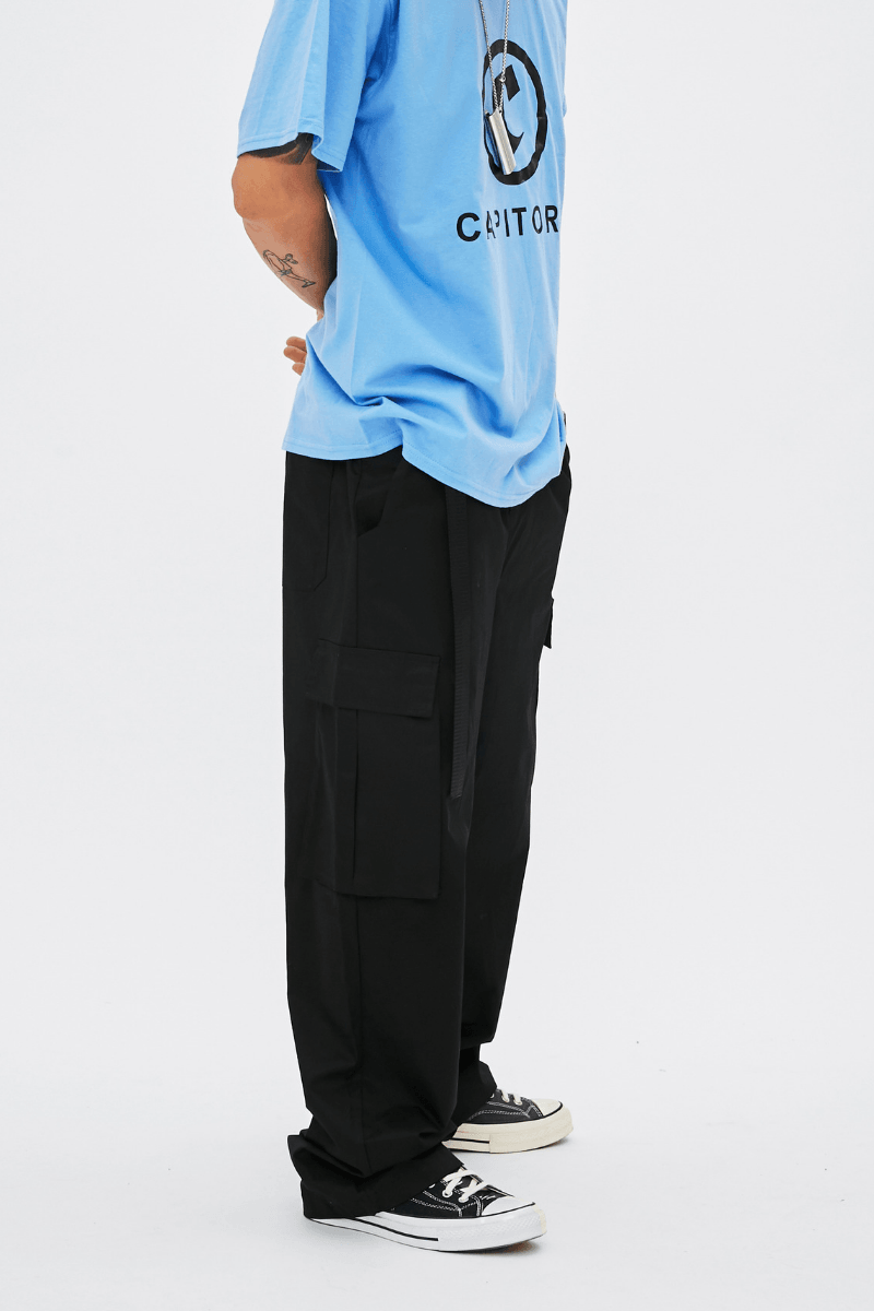 CZ Black Straight Belt Cargos