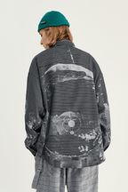 CZ Orbit Striped L/S Shirt