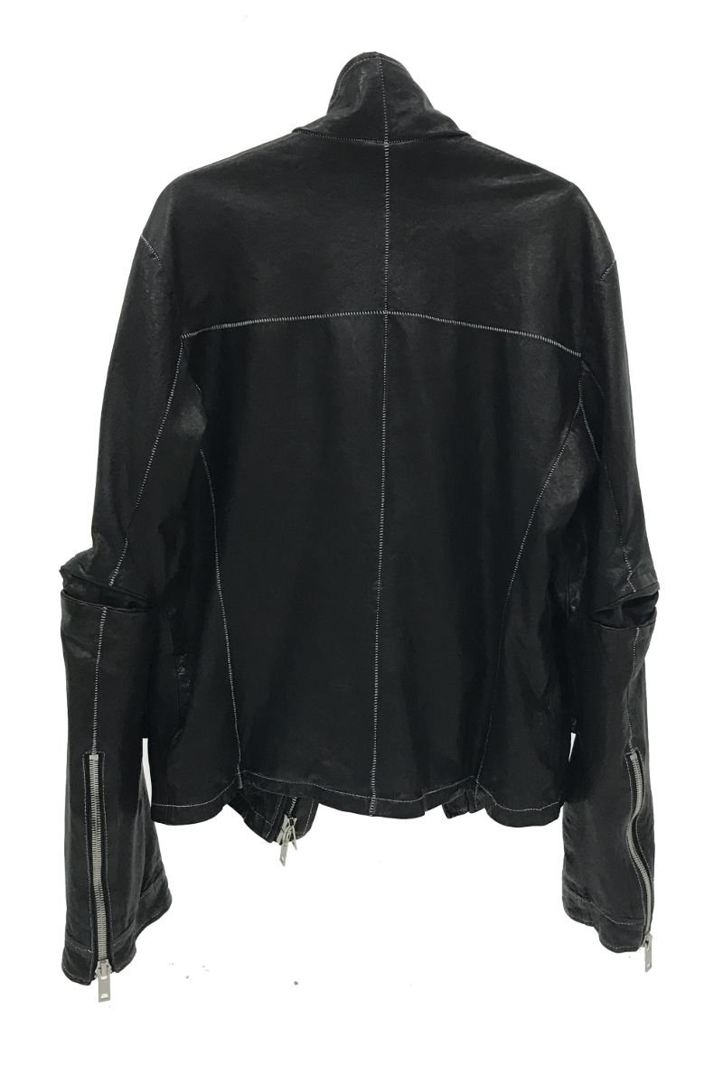Unknown World FW17 Irregular Leather Coat