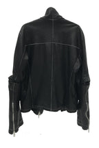 Unknown World FW17 Irregular Leather Coat