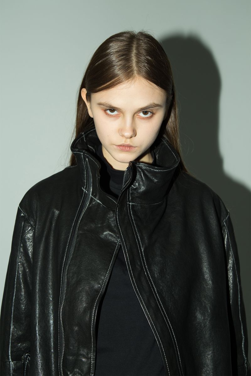 Unknown World FW17 Irregular Leather Coat