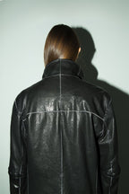 Unknown World FW17 Irregular Leather Coat