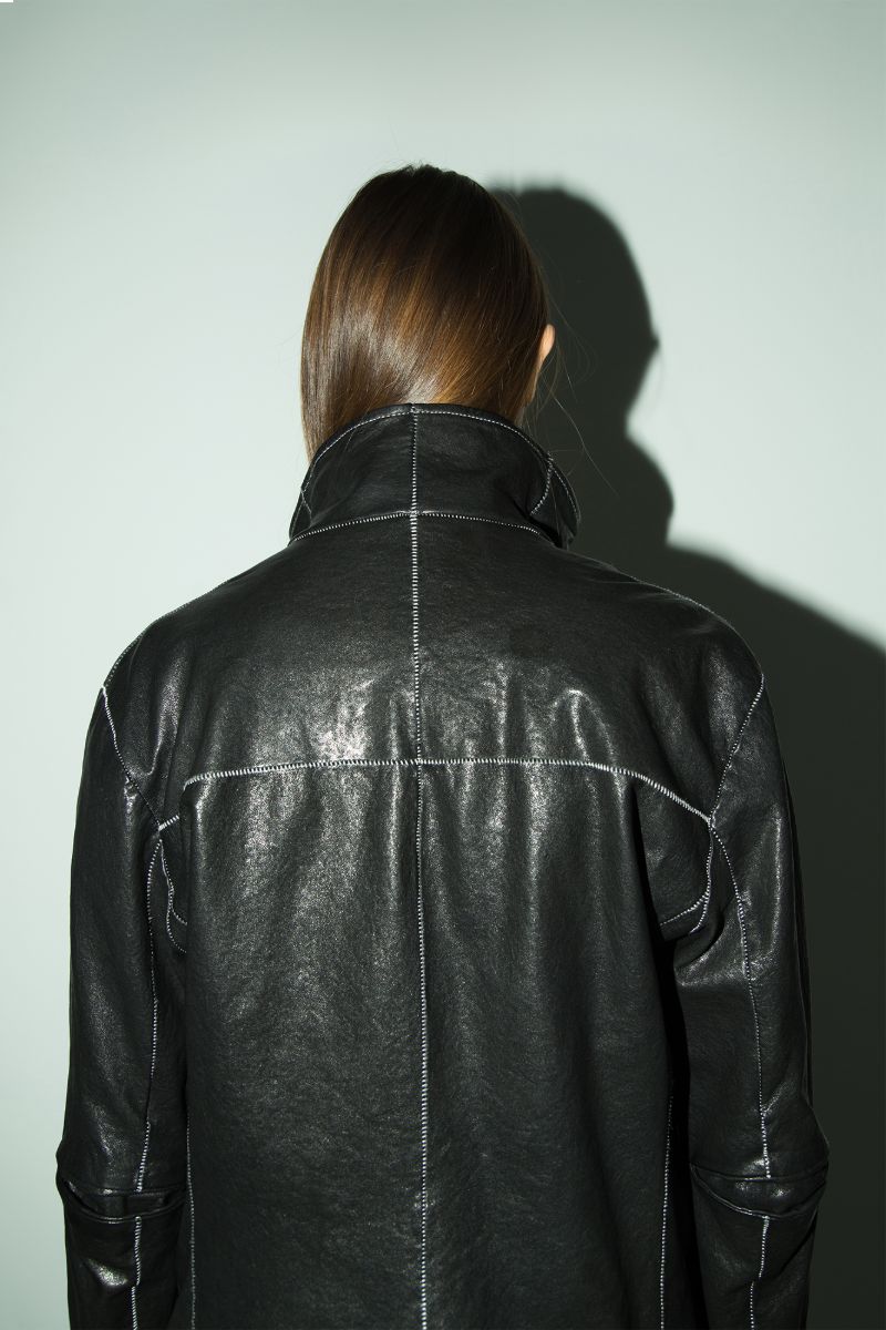 Unknown World FW17 Irregular Leather Coat