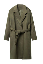 CZ Belted Woolen Coat