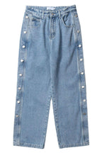 CZ Washed Button Jeans