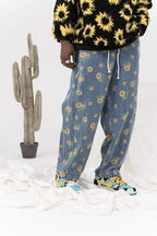 CZ Sunflower Printed Jeans - UK Only
